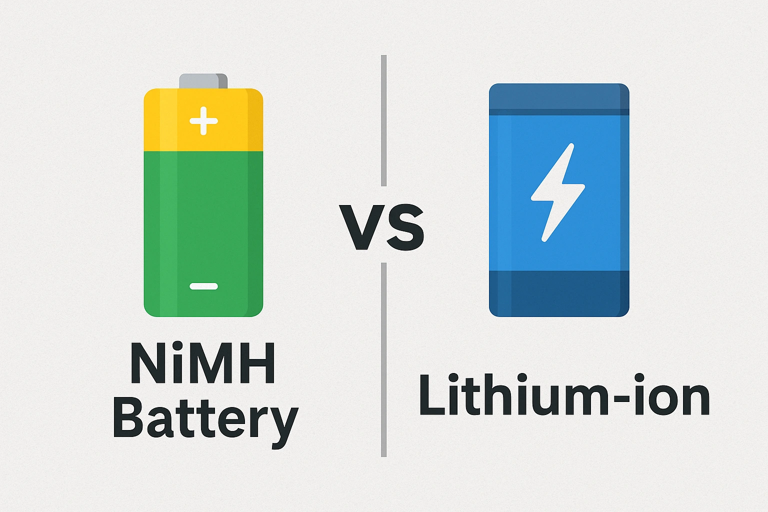 NiMH Battery vs Lithium-ion